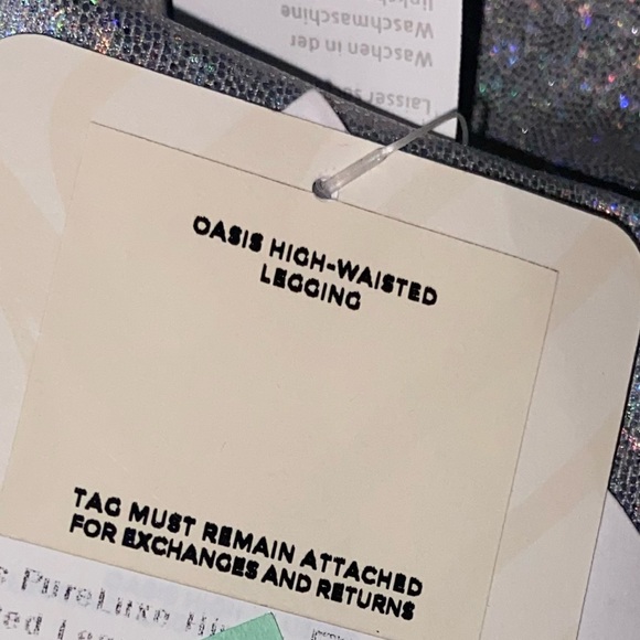 Fabletics Shimmering Silver Leggings - Picture 6 of 6